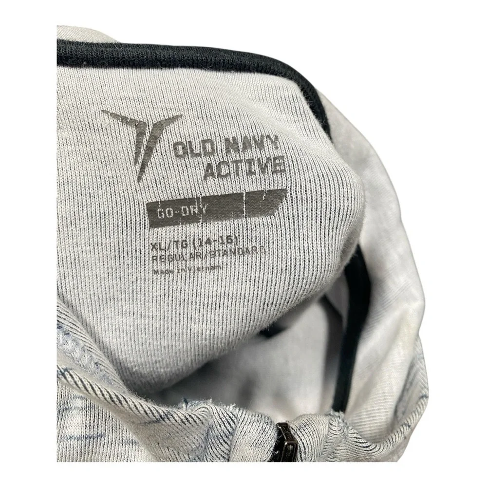 Old Navy Active Wear Light Gray Kids Hoodie